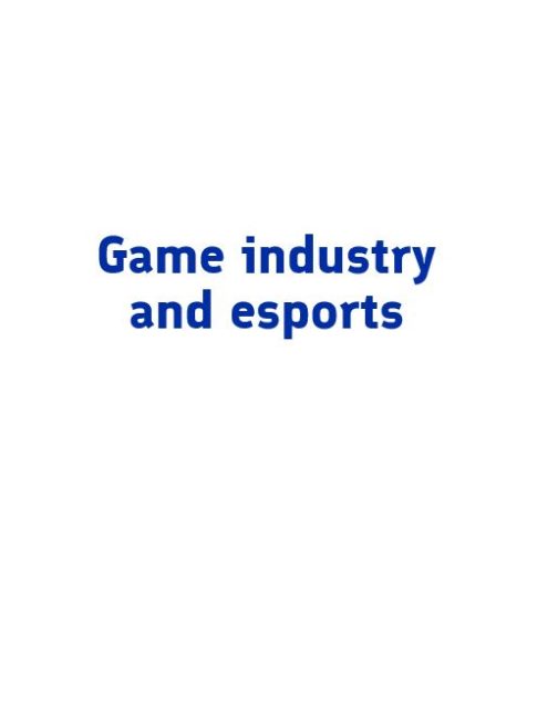 Text: Game industry